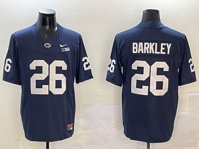 Men Philadelphia Eagles 26 Barkley blue 2025 Nike NFL jersey style 2